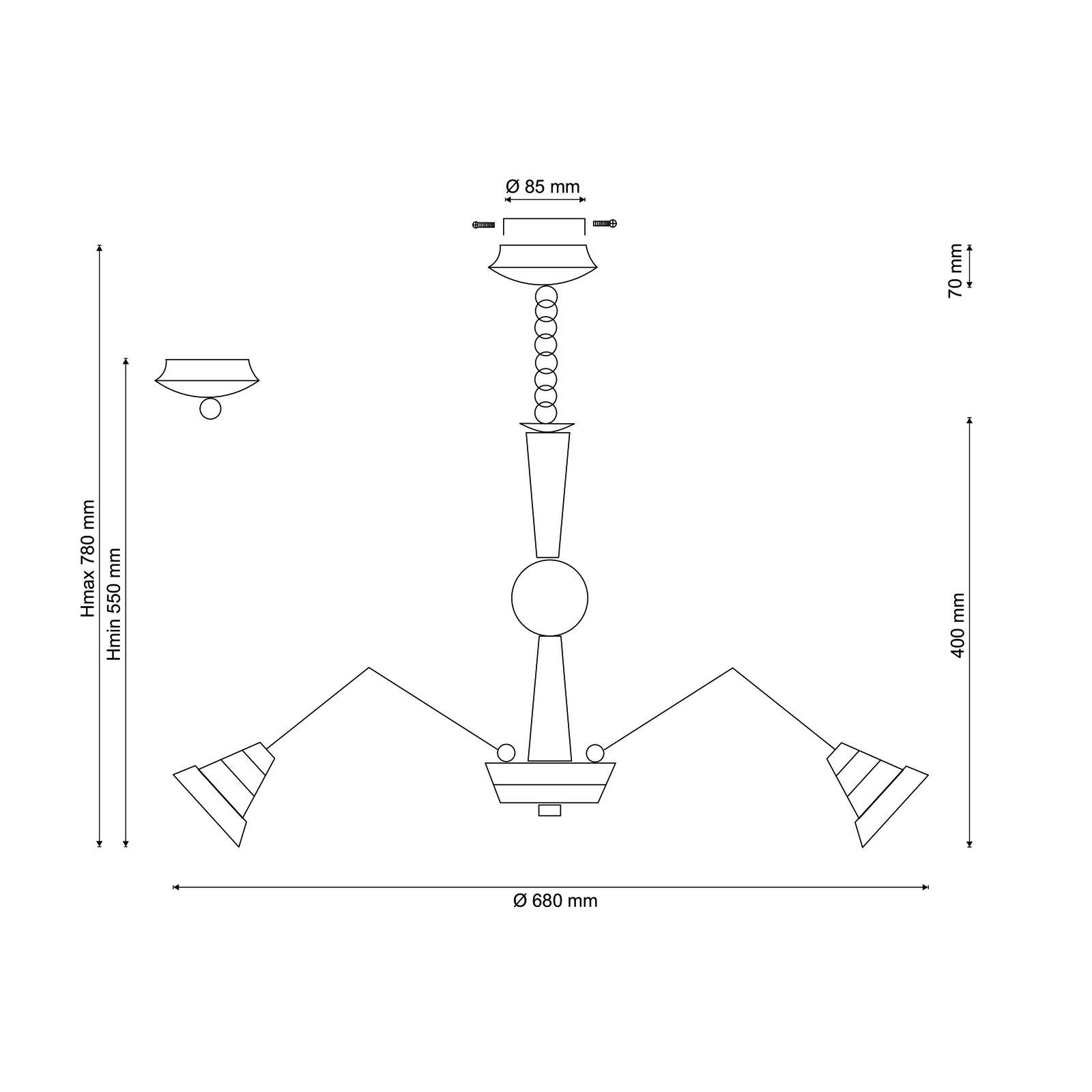 Подвесная люстра Lucia Tucci NATURA Natura 072.8 Led