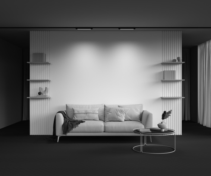 Трековый светильник однофазный светодиодный 12W 220V Maytoni TR000-1-12W4K-B_1_MY