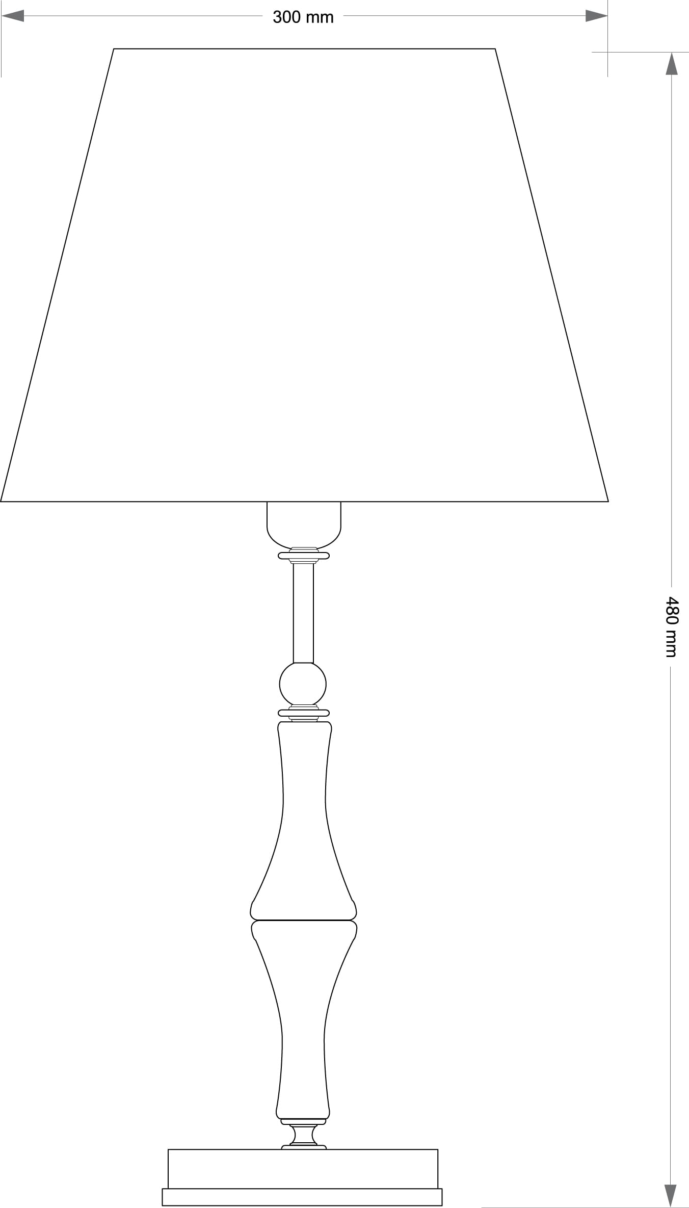 Настольная лампа Kutek Casamia Abazur CAS-LG-1(P/A)