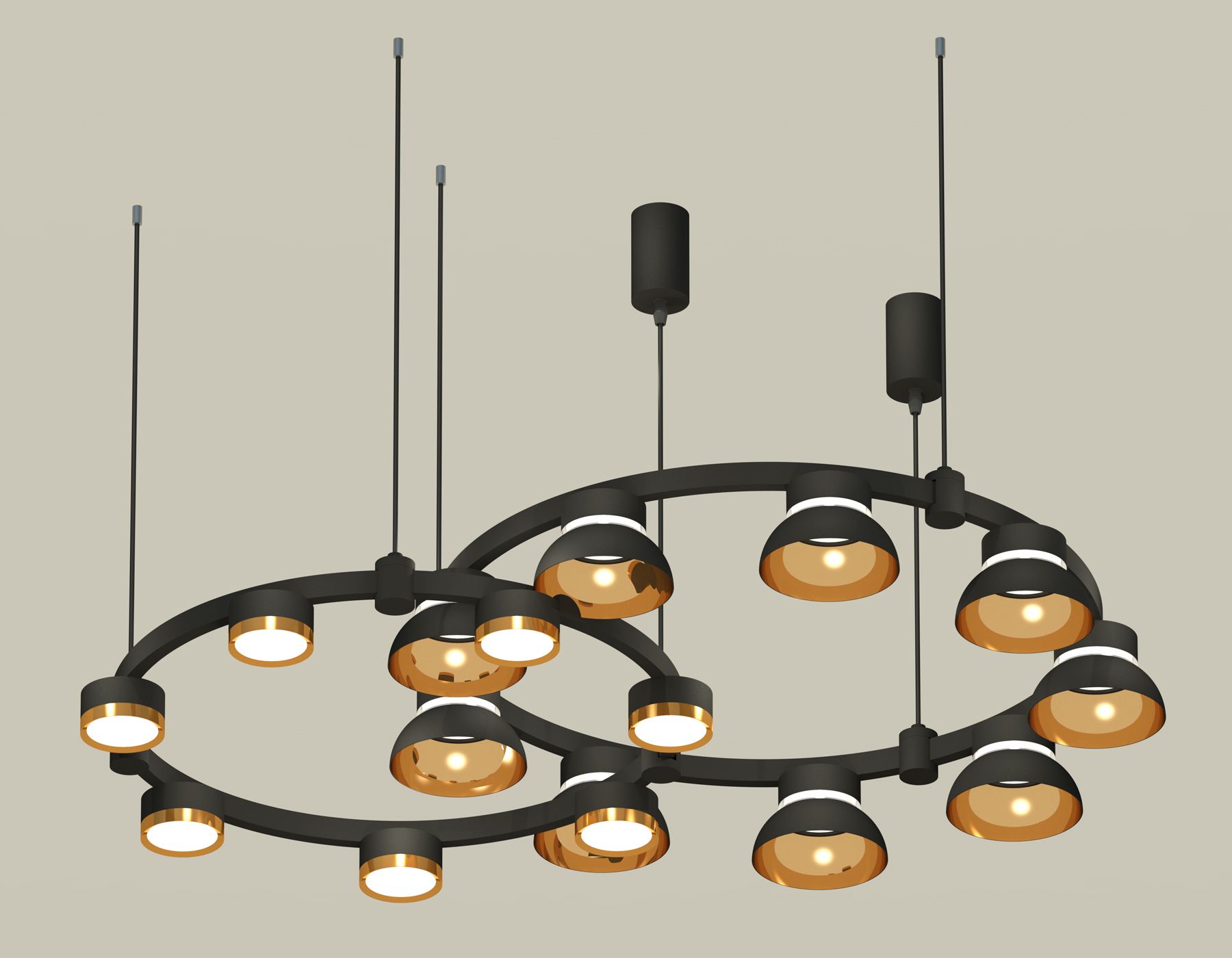 Подвесная люстра Ambrella light Techno Ring с акрилом Traditional DIY XR92091110_AMB