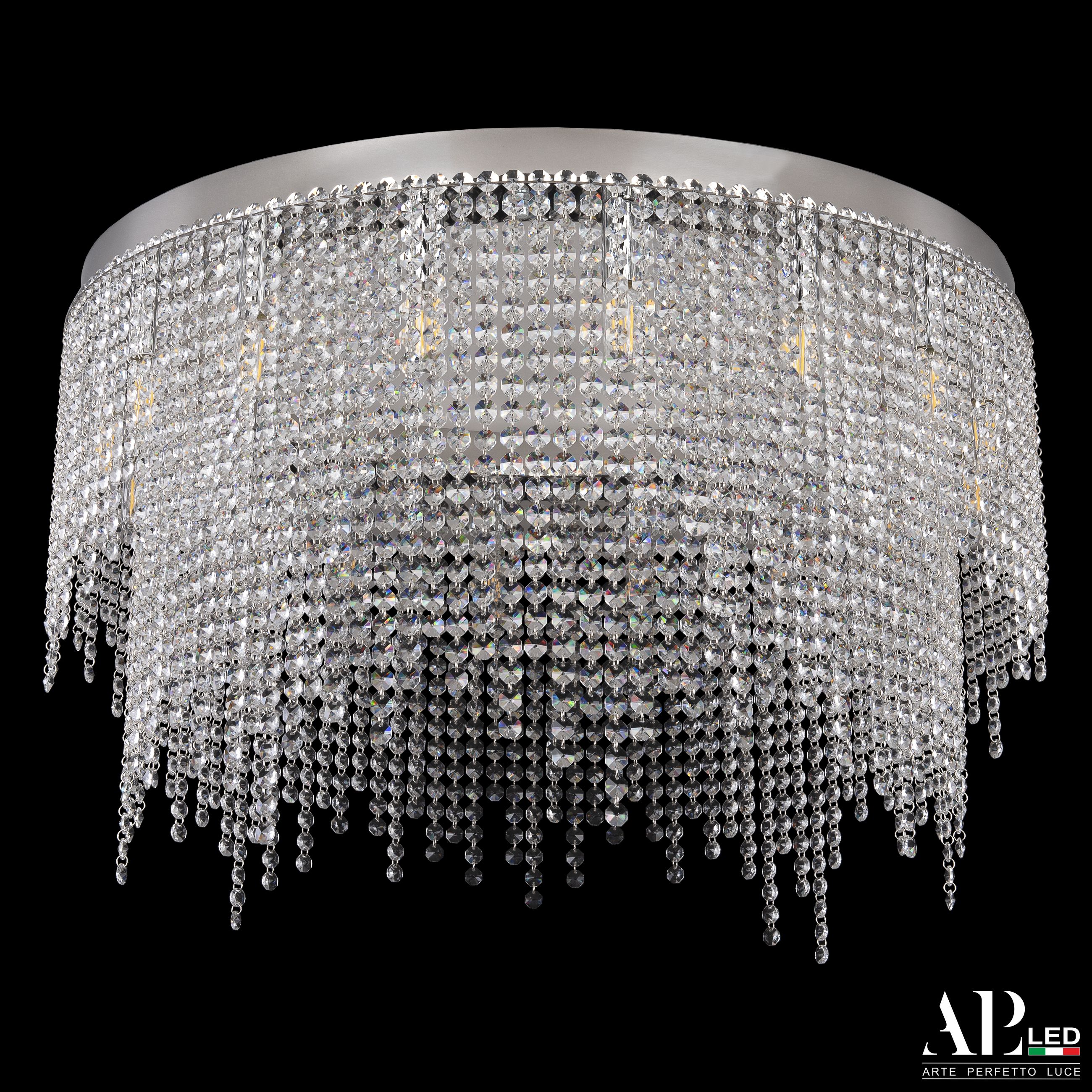 Хрустальная люстра APL LED Sicilia SH02.73.D.Ni.E14.PK_BI