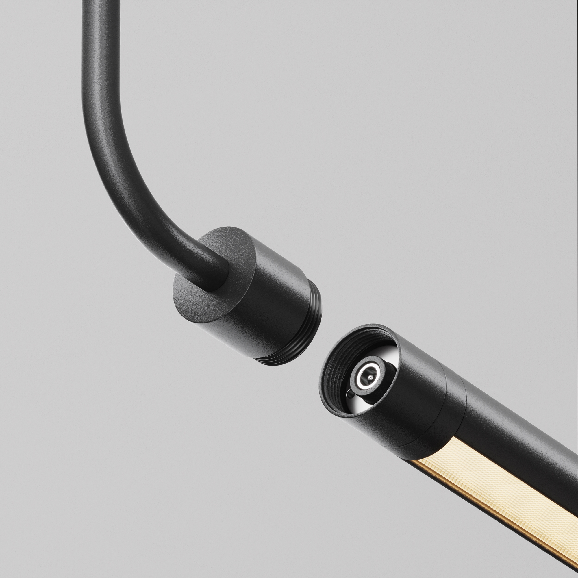 Заглушка для подвесного монтажа системы Shelf без ввода питания с тросом Maytoni CA024PL-B_MY