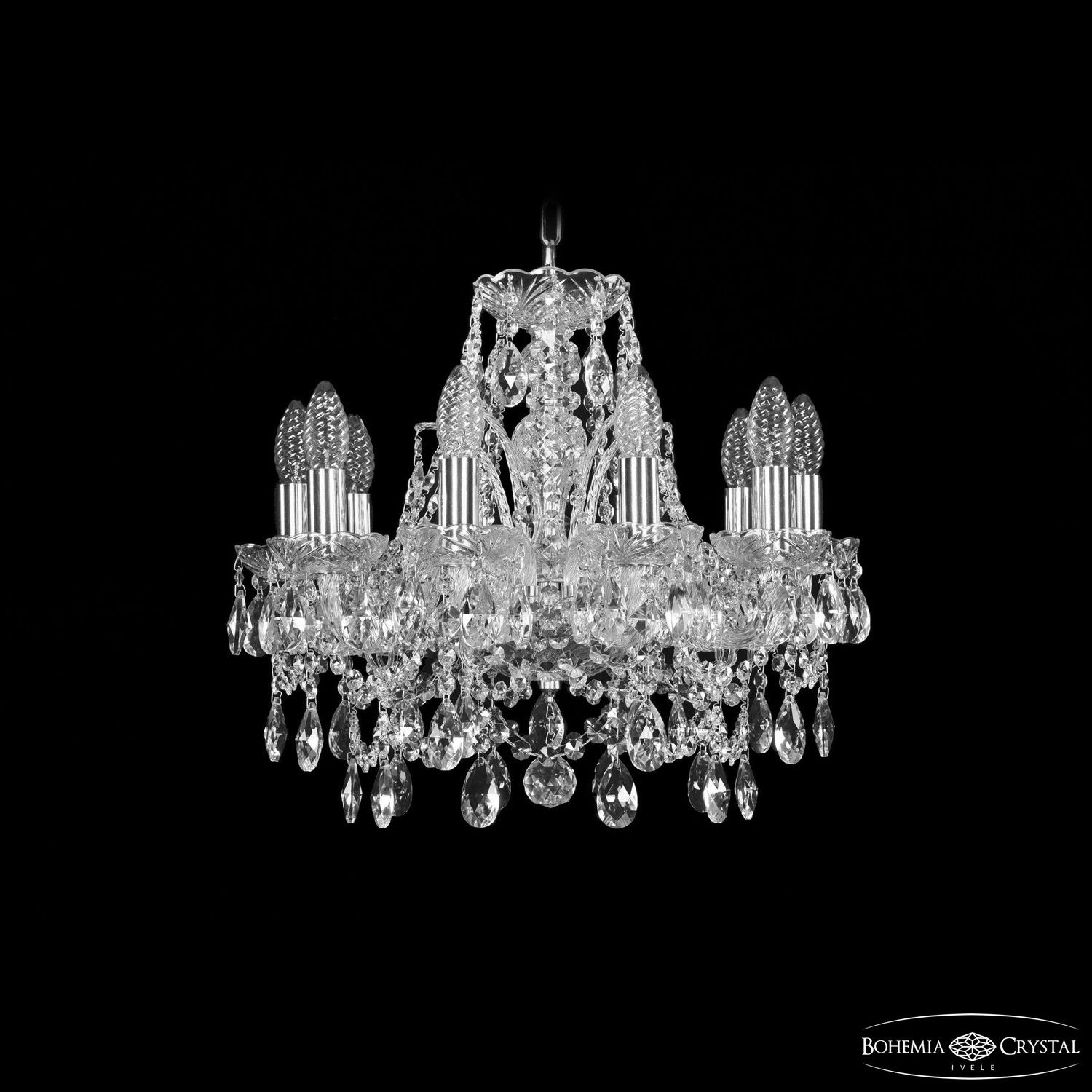 Хрустальная люстра Bohemia Ivele Crystal 1411/10/141 Ni_BI