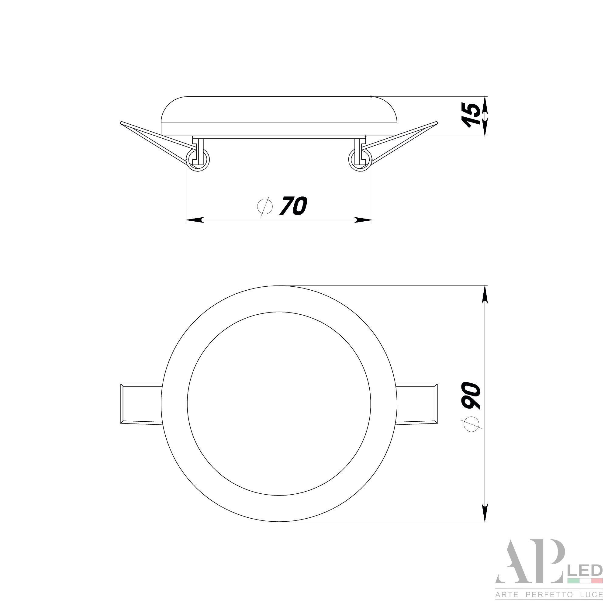 Встраиваемый Светильник Ingrid 3322.FAP222R/10W/6K_BI