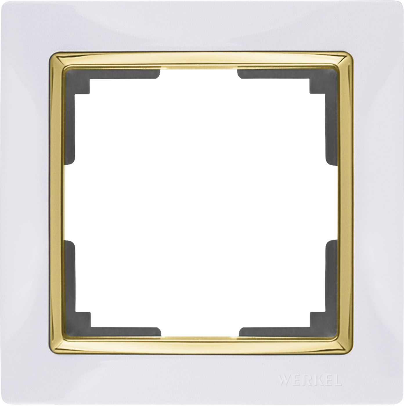 Рамка на 1 пост Snabb WL03-Frame-01-white-GD a051662_WR