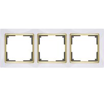 Рамка на 3 поста Snabb WL03-Frame-03-white-GD a051644_WR