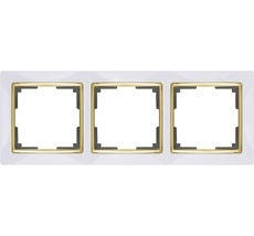 Рамка на 3 поста Snabb WL03-Frame-03-white-GD a051644_WR