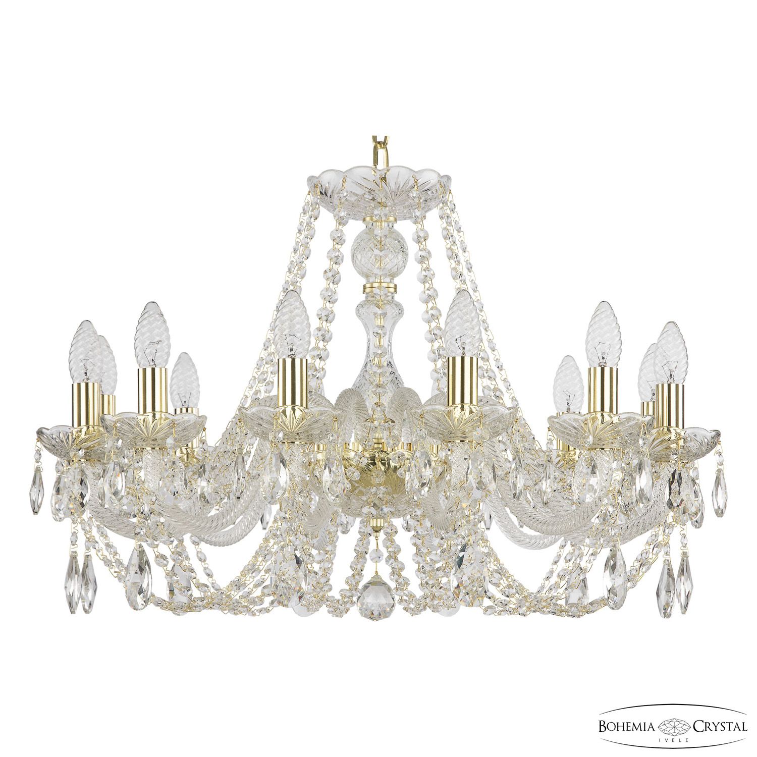 Хрустальная люстра Bohemia Ivele Crystal 101/12/240 G_BI