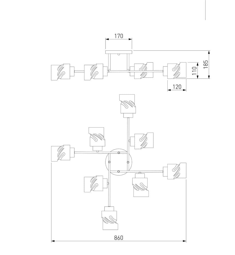 Потолочная люстра Eurosvet Hilari a047333_EU