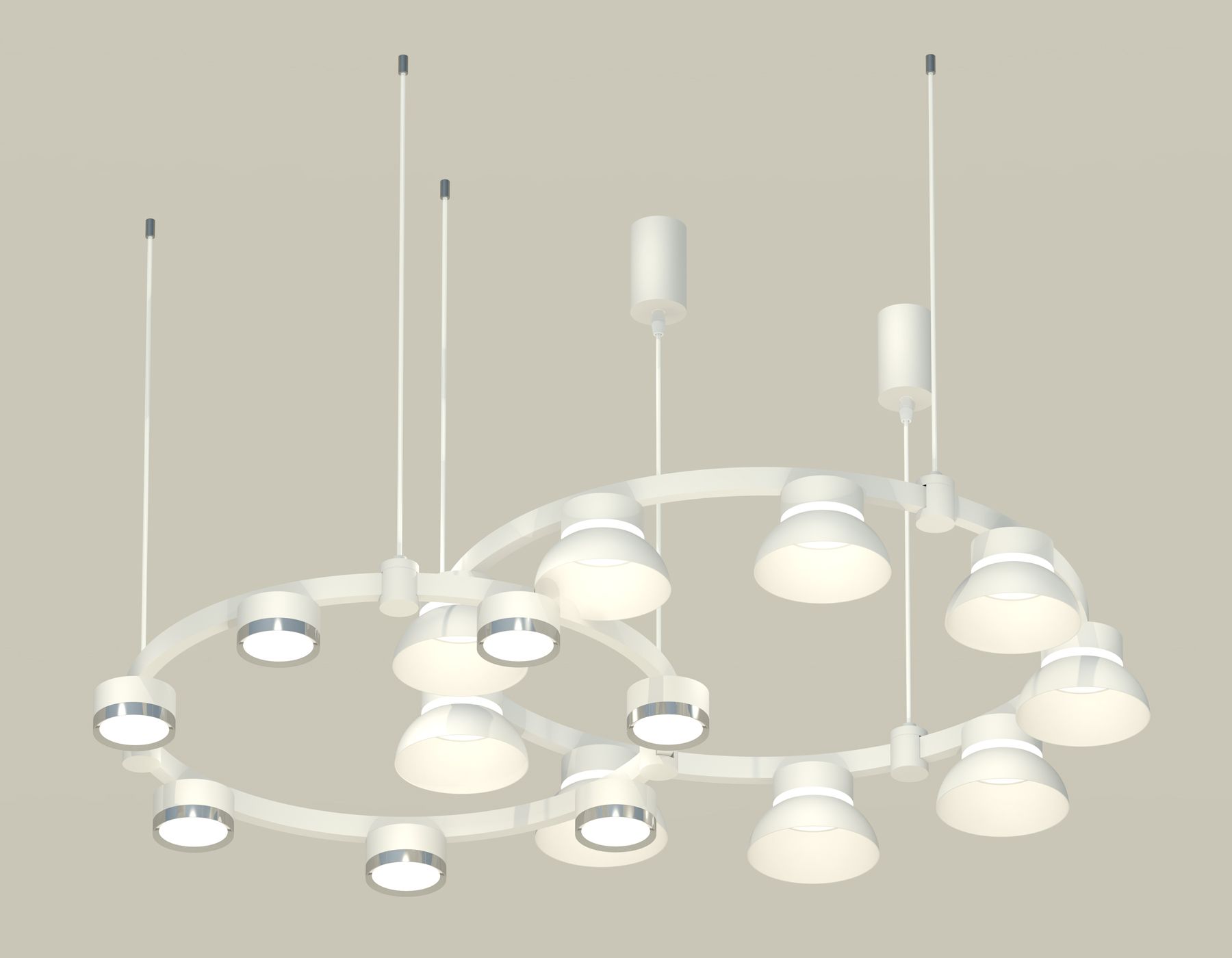 Подвесная люстра Ambrella light Techno Ring с акрилом Traditional DIY XR92081100_AMB