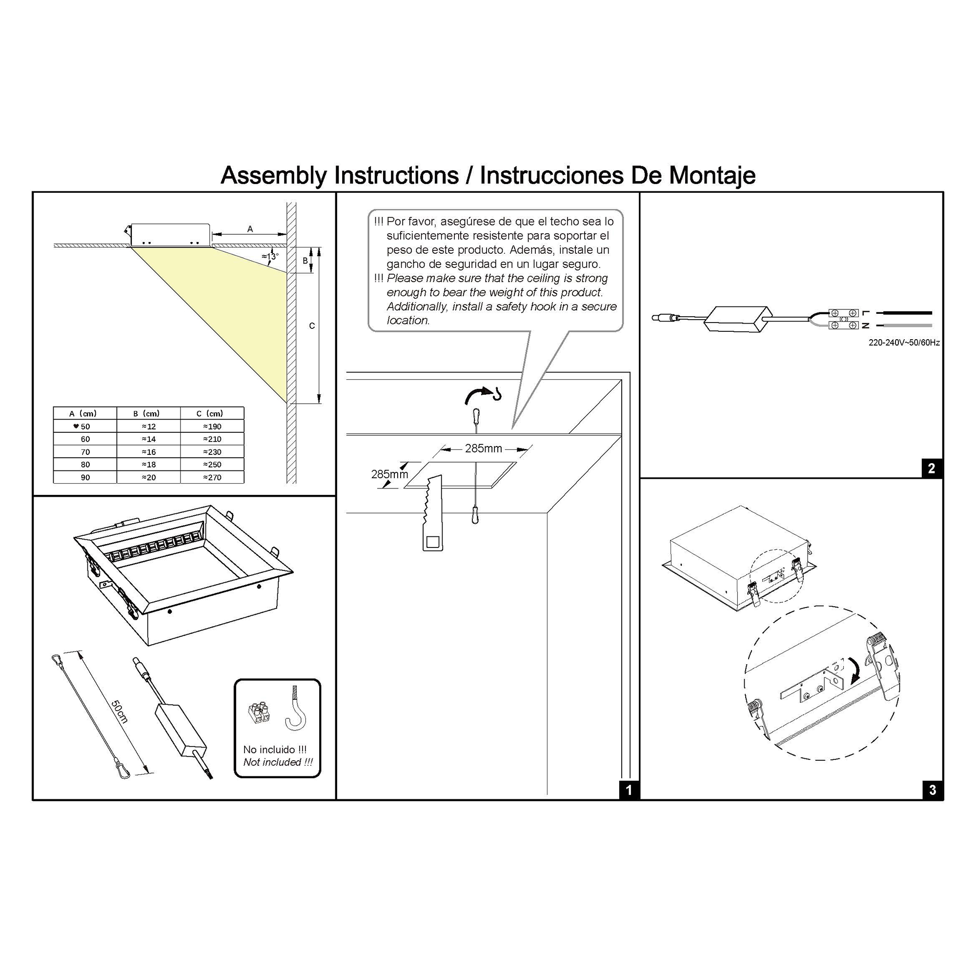 Потолочный втраиваемый светильник-окно MANTRA BLUE SKY 9093_MN