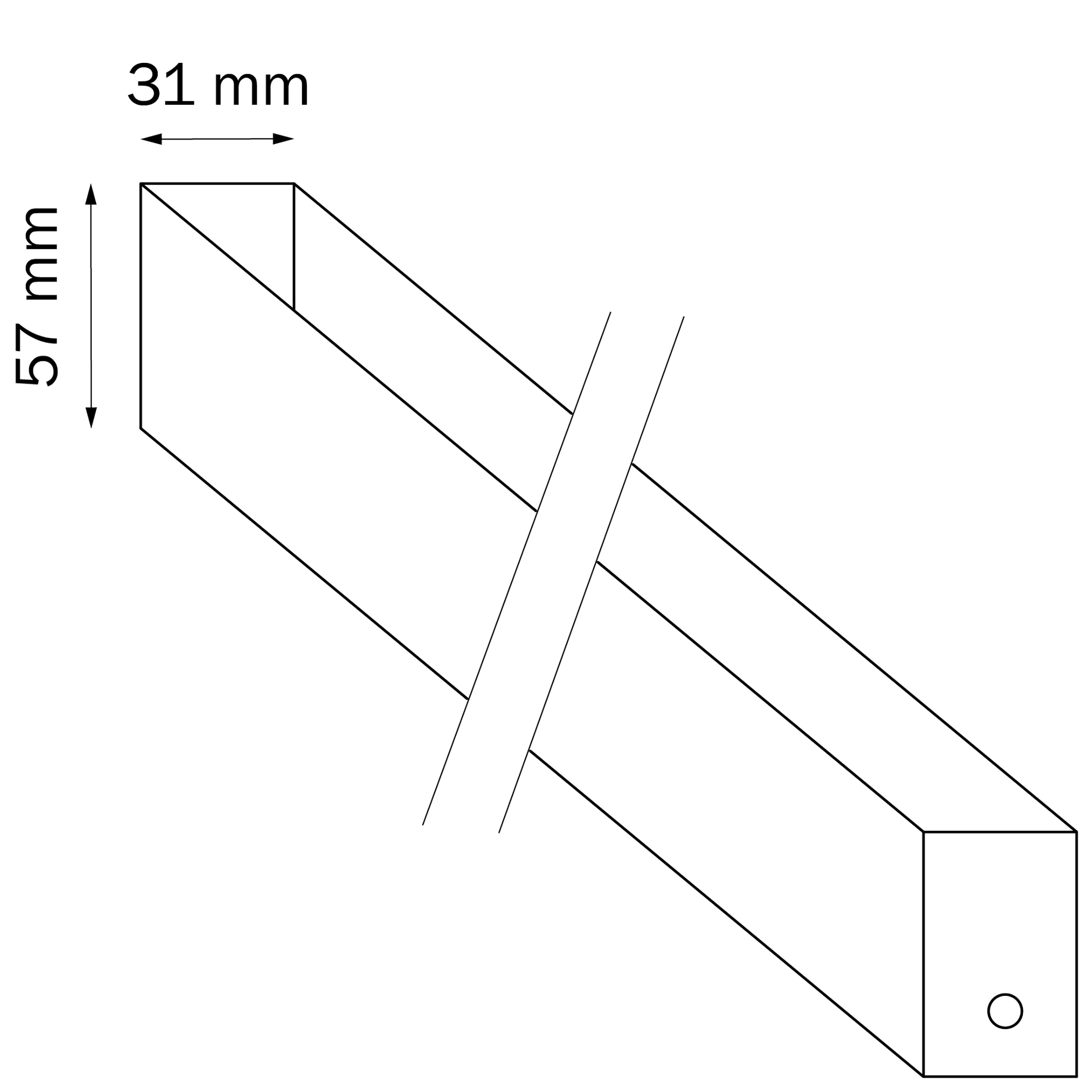 Трек двухконтактный однофазный Barra LightStar PRO 505037_LS