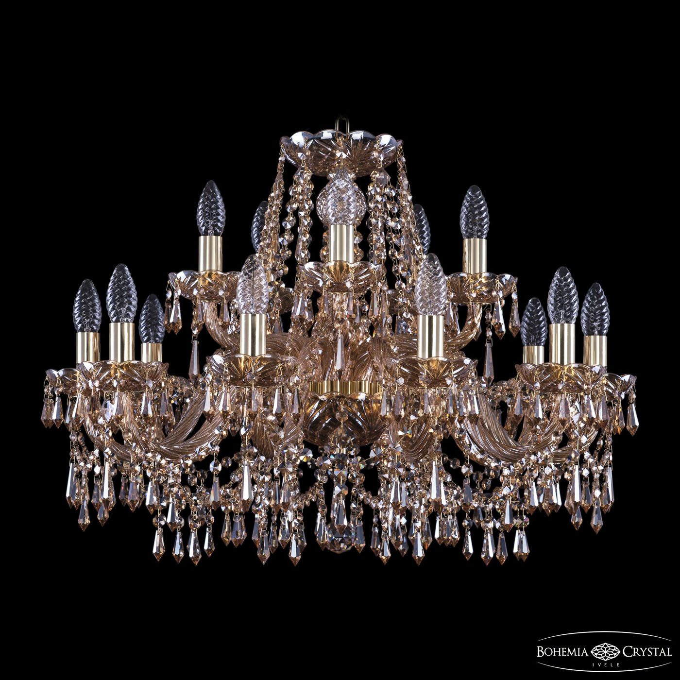 Хрустальная люстра Bohemia Ivele 1403/10+5/240 G M721_BI