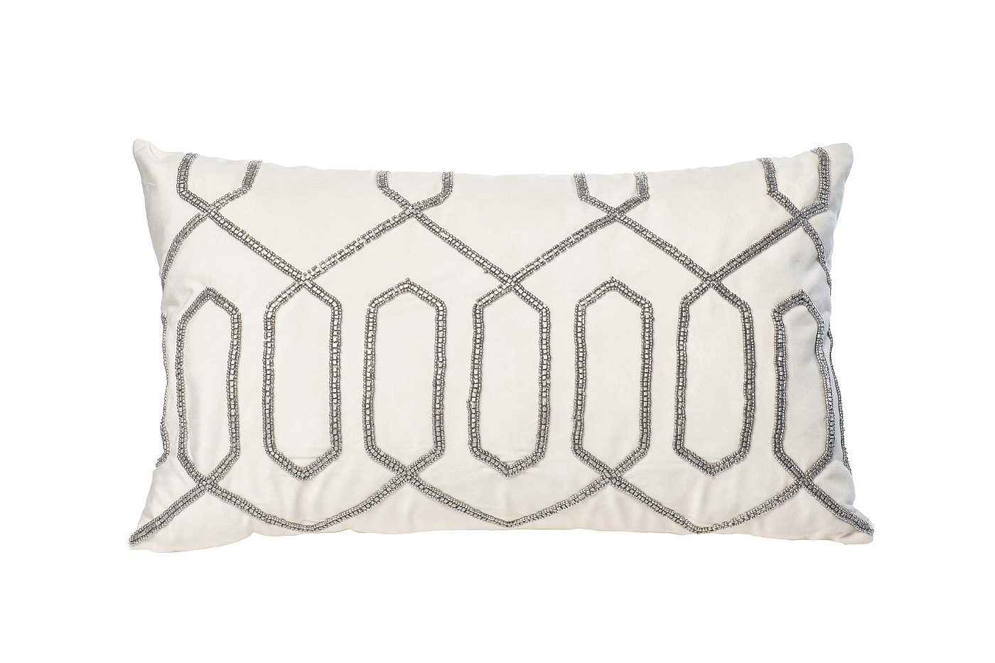 Подушка с бисером Геометрия Garda Decor 70SW-20714