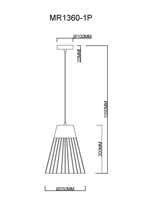 Подвесной светильник MyFar Hill MR1360-1P