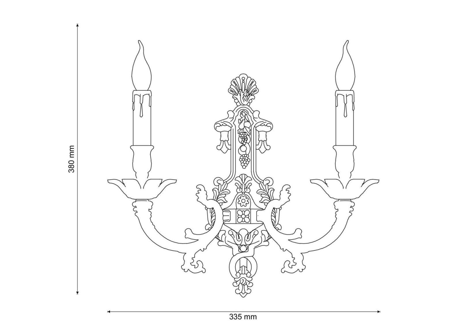 Бра Lucia Tucci FIRENZE FIRENZE W1781.2 antique gold