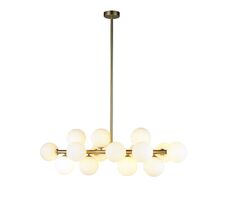 Подвесная люстра ILamp GOLDEN 8516P/L BR-WH_IP