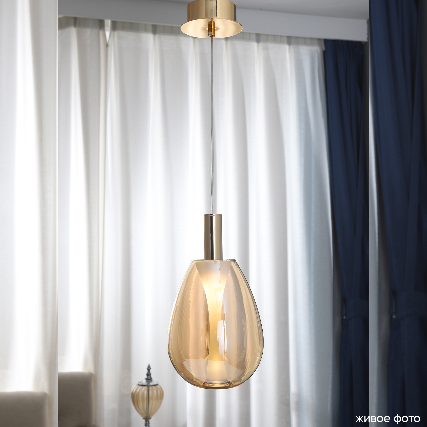 Подвесной светильник Crystal Lux GAUDI GAUDI SP4W LED AMBER_CR