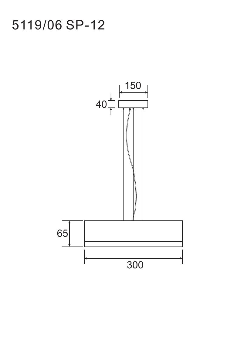 Подвесной светильник Divinare VASO 5119/06 SP-12_DI