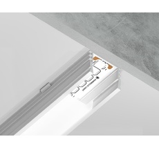 Алюминиевый профиль накладной для ленты до 15мм Ambrella Light ILLUMINATION GP1750WH_AMB