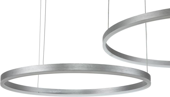 Подвесная люстра с пультом светодиодная (14001/2P Silver) Indigo V000012L