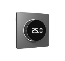 Лицевая панель ALFA для терморегулятора теплого пола с цифровым дисплеем QUANT Ambrella Volt AP6558_AMB