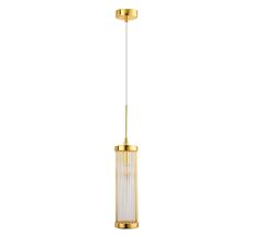 Подвесной светильник Crystallux TADEO TADEO SP1 D100 GOLD/TRANSPARENTE_CR