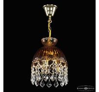Подвесной светильник Bohemia Ivele Crystal 5478/22 G Amber/M-1G Leafs_BI