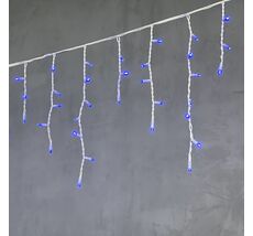 Гирлянда Бахрома 3,1 x 0,5 м Синяя 220В, 120 LED, Провод Белый Каучук, IP65 LL120-8-2B