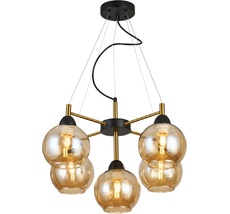 Подвесная люстра Imex MD.9056-5-P-BK+COP_IM