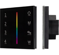 Панель SMART-P22-RGBW-G-IN Black (12-24V, 4x3A, Sens, 2.4G) ( Arlight 033766_ARL