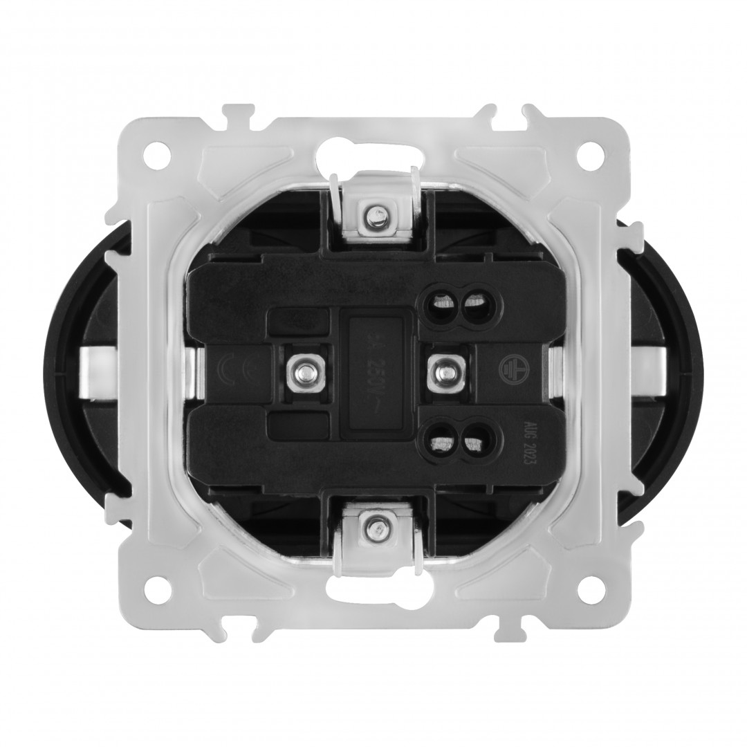Розетка двойная с заземлением 16A 250V Arte Milano 202.40-2.shampan