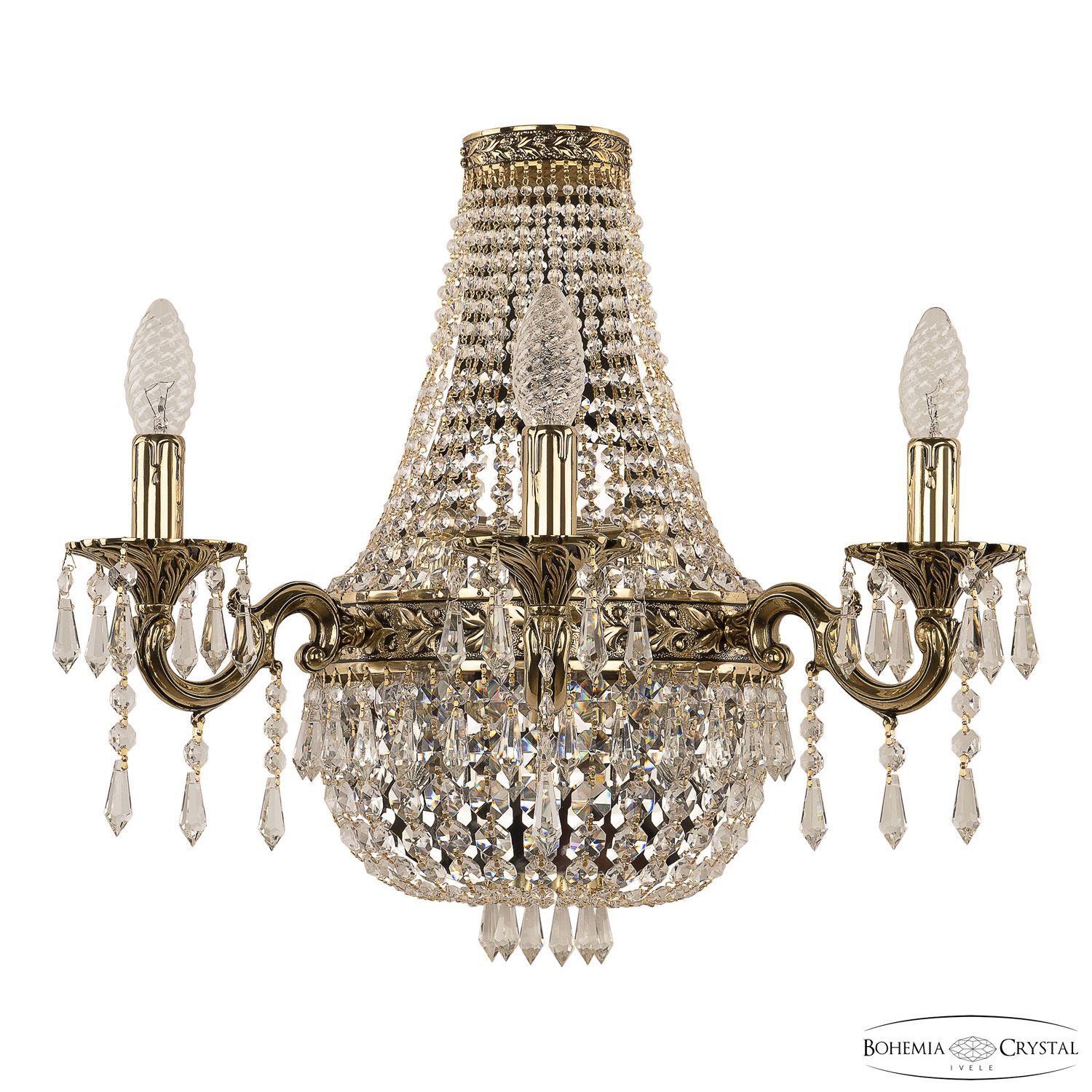 Бра Bohemia Ivele Crystal 2227H201B/3/47IV GB_BI