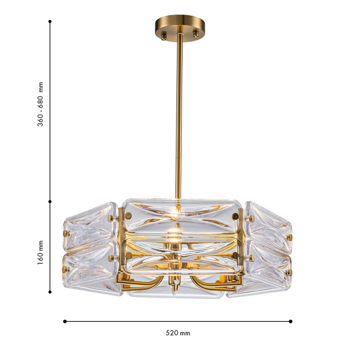 Потолочная люстра на штанге Favourite Glacies 4764-6P