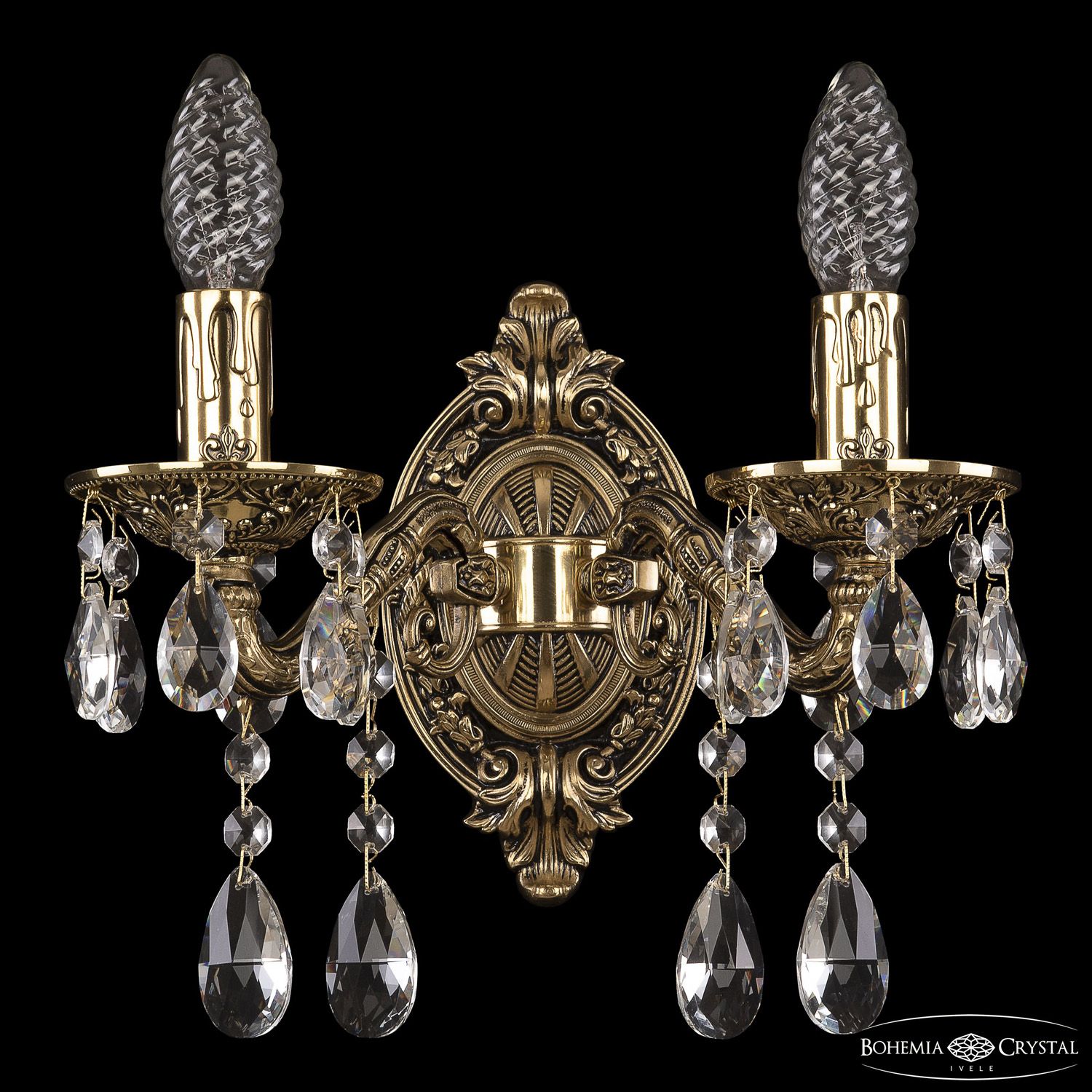 

Бра Bohemia Ivele Crystal 7026B1/2/125 A GB, 7026B1/2/125 A GB