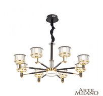 Потолочная люстра Arte Milano Neapolis 276210/8 BK/GD