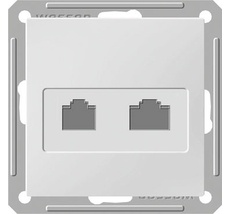 Розетка встраиваемая двойная Ethernet RJ-45 (белый) Systeme Electric RSI-251KK5E-1-86