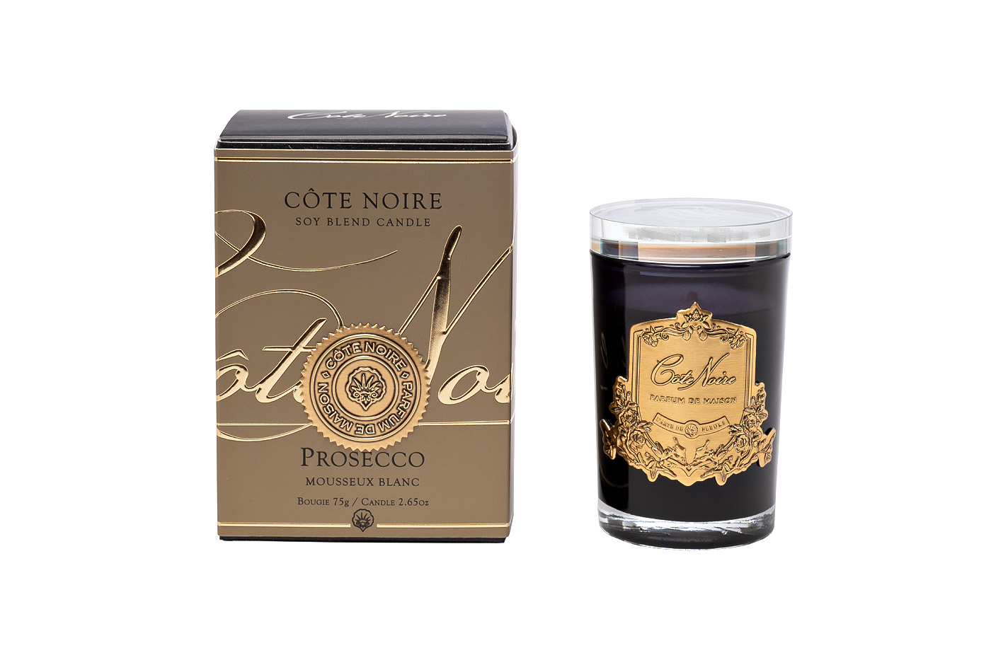 Свеча ароматическая Prosecco в стакане 75 гр. Garda Decor 96CN-75320