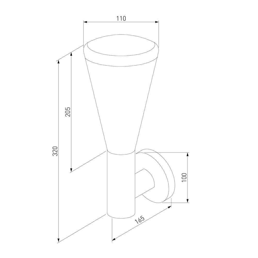 Уличный настенный светильник Elektrostandard a049710_ES