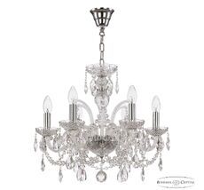 Хрустальная люстра Bohemia Ivele Crystal 105/6/165 Ni_BI