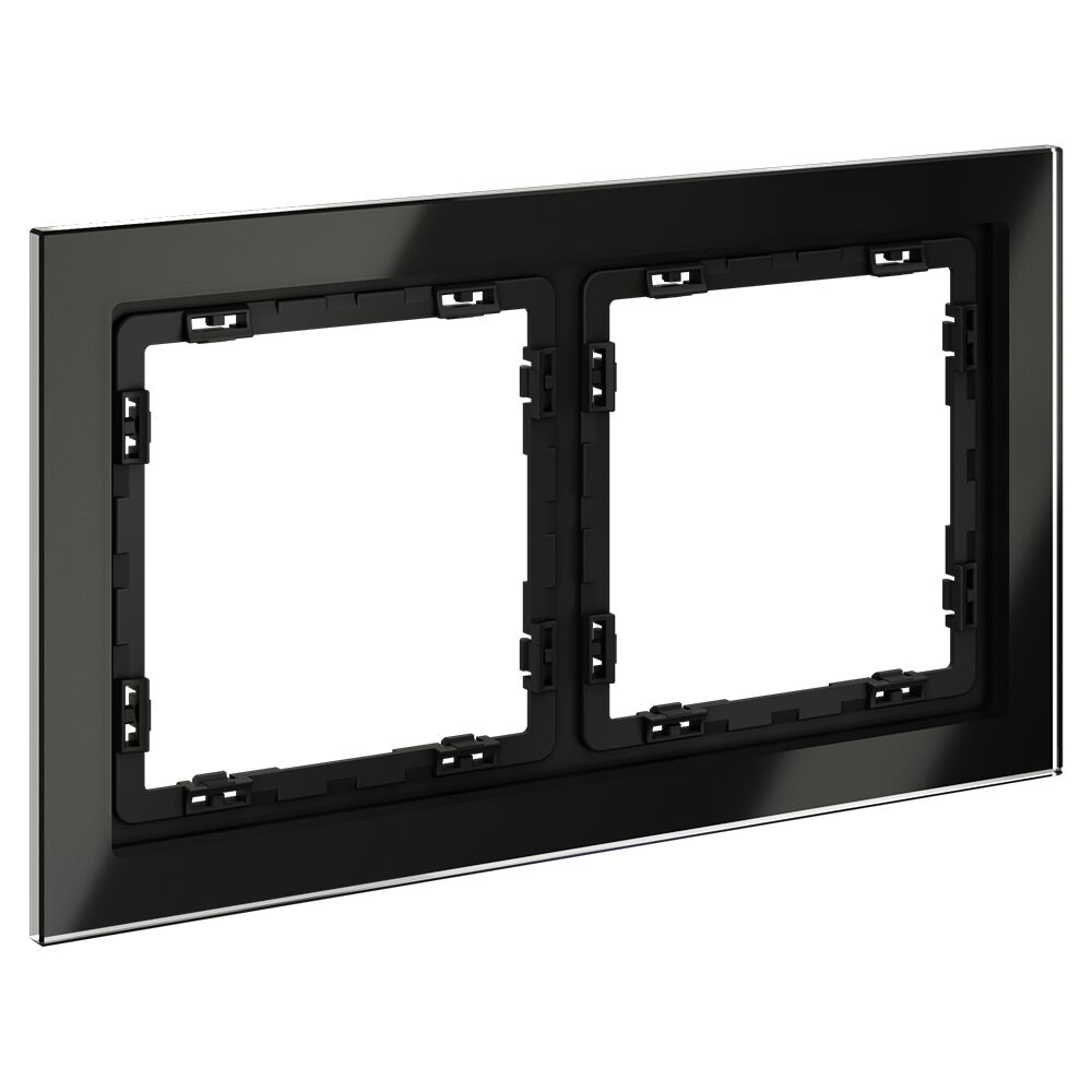 Рамка стеклянная VOLTUM S70 на 2 поста VLS110208