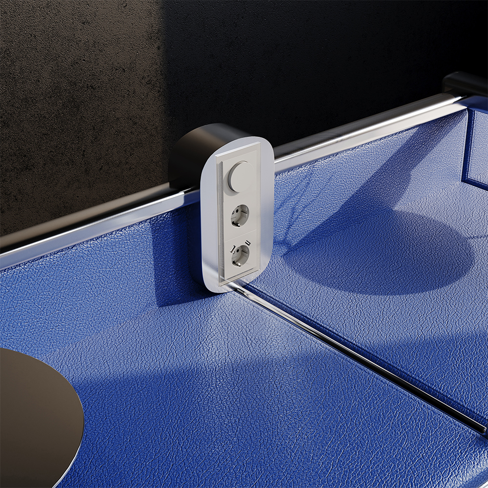 Рамка стеклянная VOLTUM S70 на 3 поста VLS110303