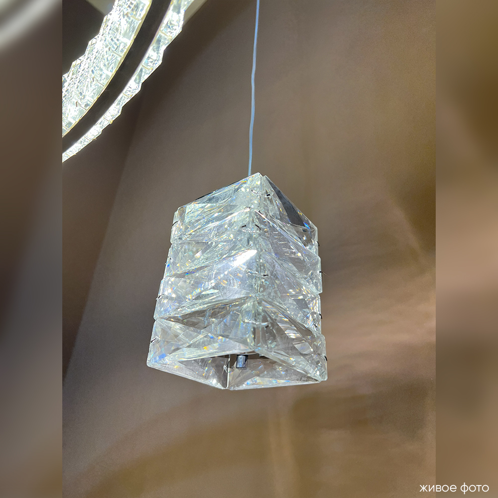 Подвесной светильник Crystallux ROLANDO SP1.1 CHROME_CR