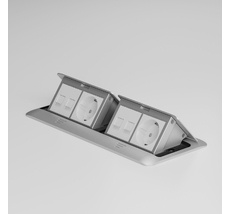 Выдвижной блок (Лючок для пола) на 8 модулей (серебряный) W8078065 Werkel a069367_WR