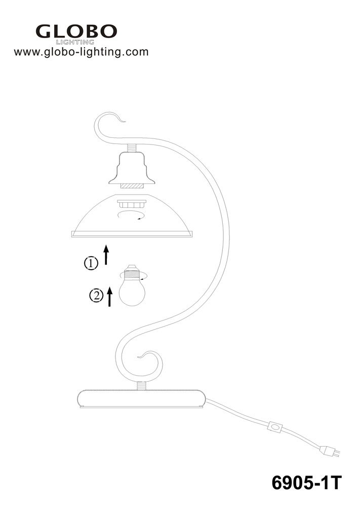 Настольная лампа Globo Sassari 6905-1T_GL