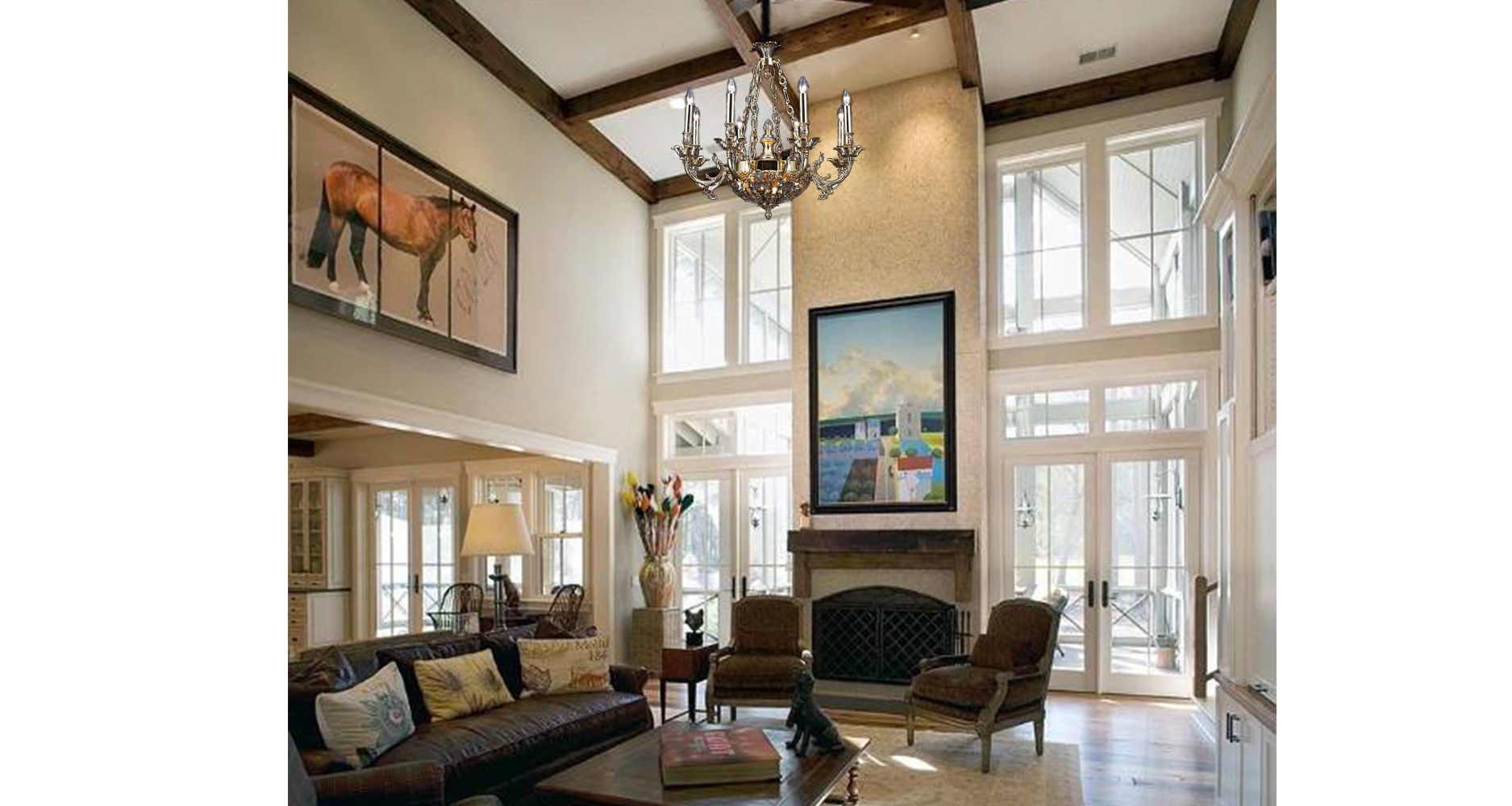 Подвесная люстра Lucia Tucci FIRENZE FIRENZE 1781.8.2 antique gold