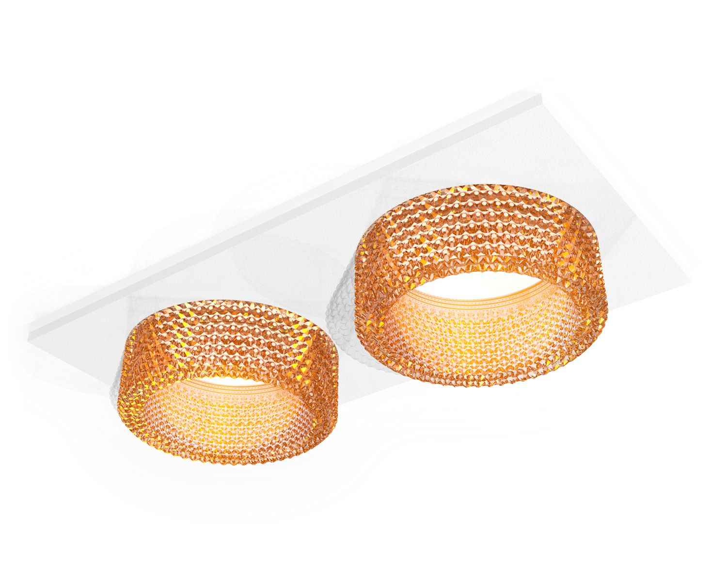 Комплект встраиваемого светильника Ambrella light с композитным хрусталем Techno XC6525044_AMB
