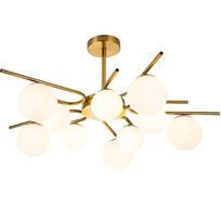 Потолочная люстра на штанге 642/10P E27*60W Escada 642/10P Brass_ESC