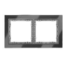 Рамка стеклянная VOLTUM S70 на 2 поста VLS110207