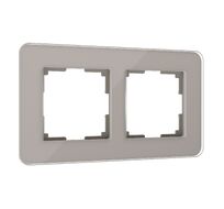 Рамка из стекла на 2 поста Elite дымчатый Werkel a057875_WR